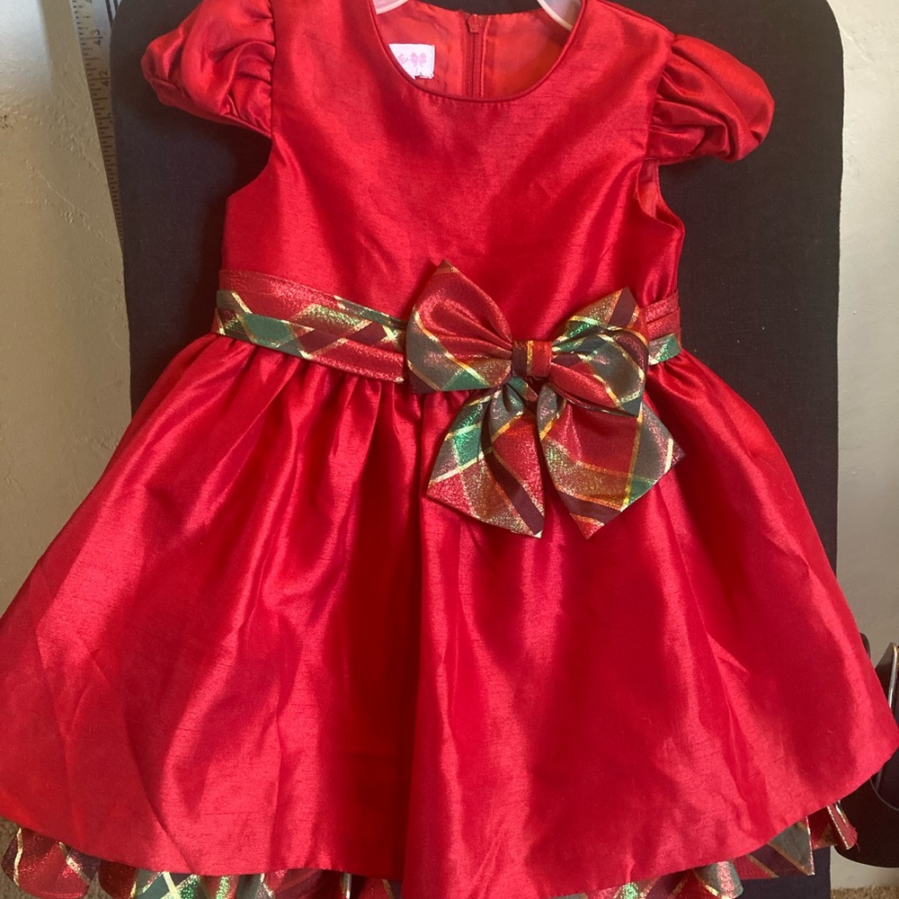 Bonnie Baby red holiday dress with 18 months